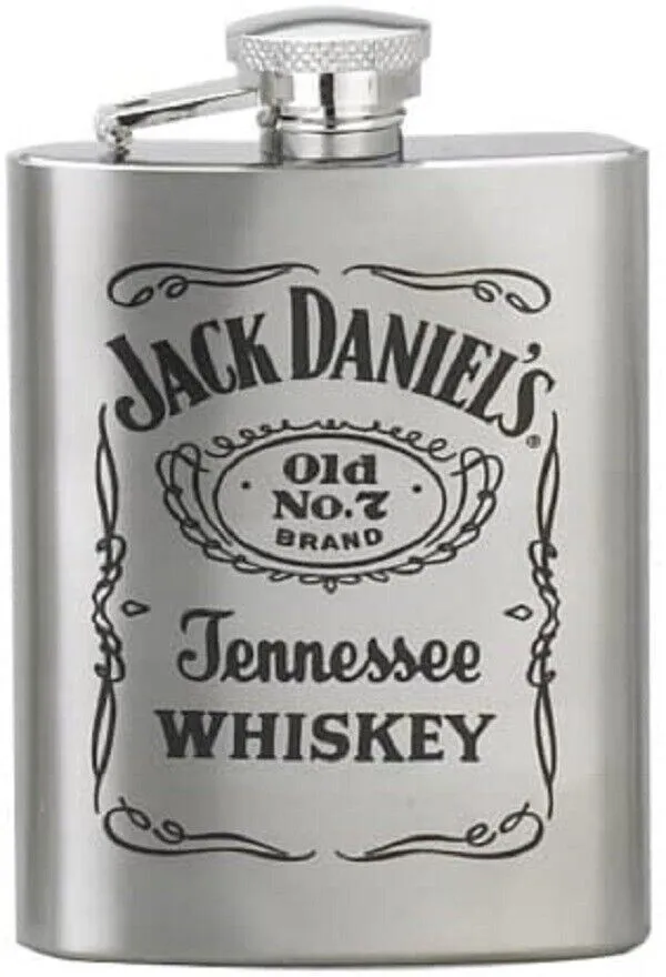 Jack Daniels 8oz din oțel inoxidabil din oțel inoxidabil