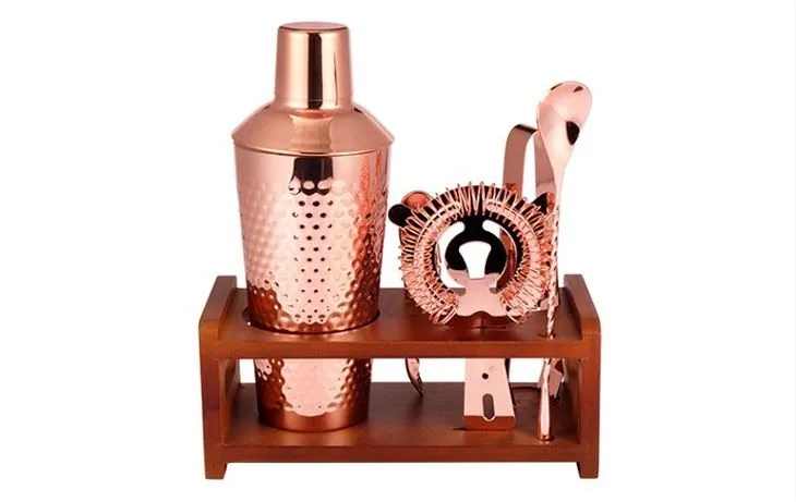 Kit Copper Cocktail Maker Cu Stand