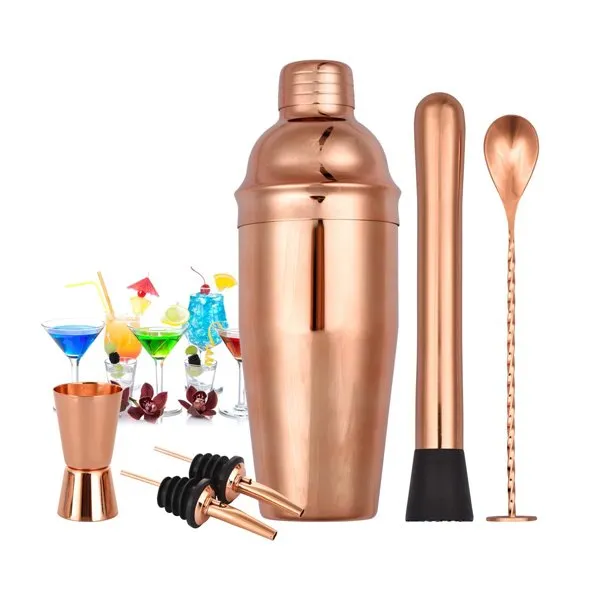Set de preparare a cocktailurilor din cupru
