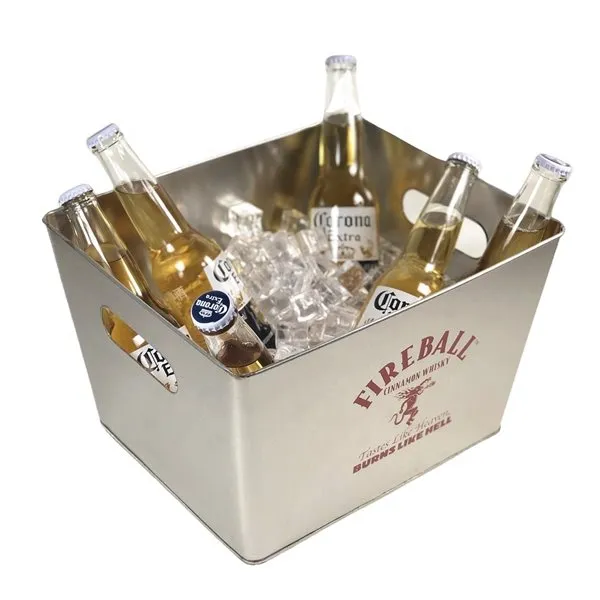 Găleată de gheață metalică galvanizată