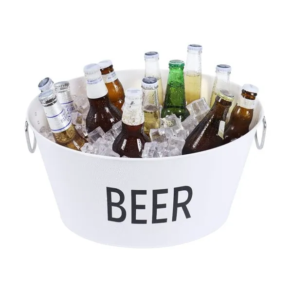 Cadă de băuturi galvanizate mari