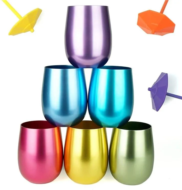 Reciclabile Shatterproof în formă de ou în formă de aluminiu Cup